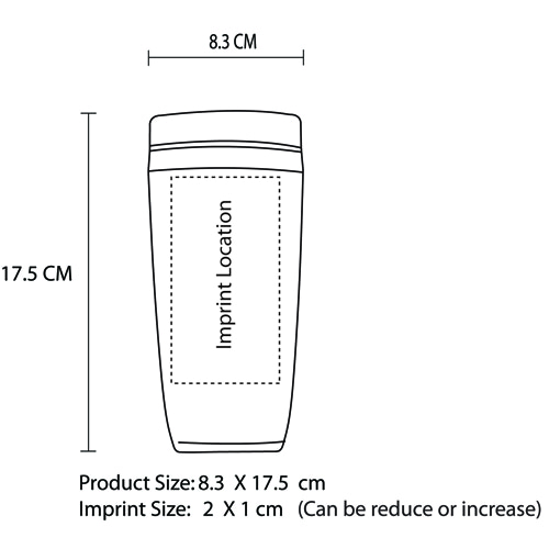 450ML Square Bottom Travel Mug 