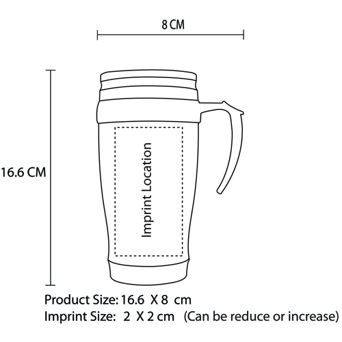 
450ML Stainless Steel Travel Mug With Handle