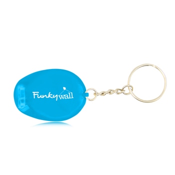 Safety Helmet Keychain With Flashlight