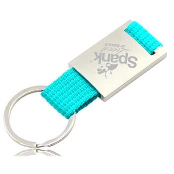 Trendy Metal Polyester Keychain