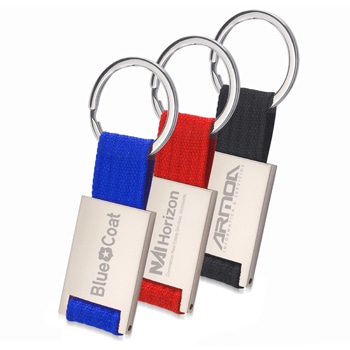 Trendy Metal Polyester Keychain