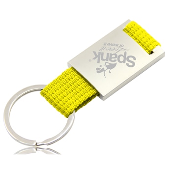 Trendy Metal Polyester Keychain