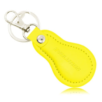 Cool Pear Shape Leather Key Chain