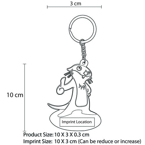 Customize Shape 3D PVC Keychain