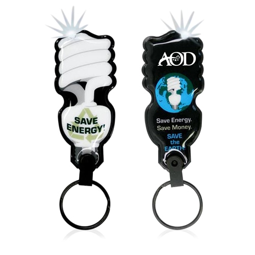 Customize Shape PVC Flashlight Keychain