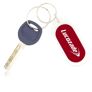 Oblong Acrylic Plastic Keychain