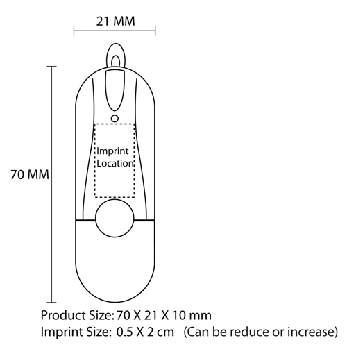 1GB Aero USB Flash Drive 