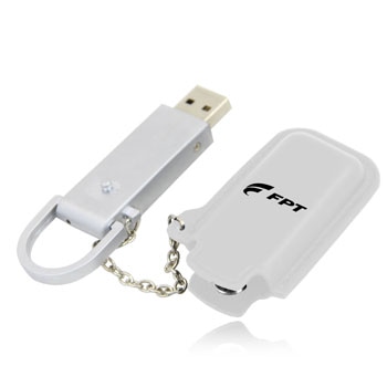 1GB Dashing Flash Drive With Leather Case