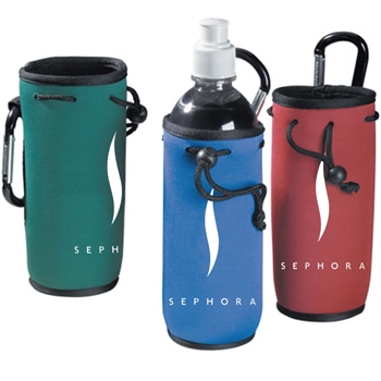 Bottle Cooler Koozie with Carabiner