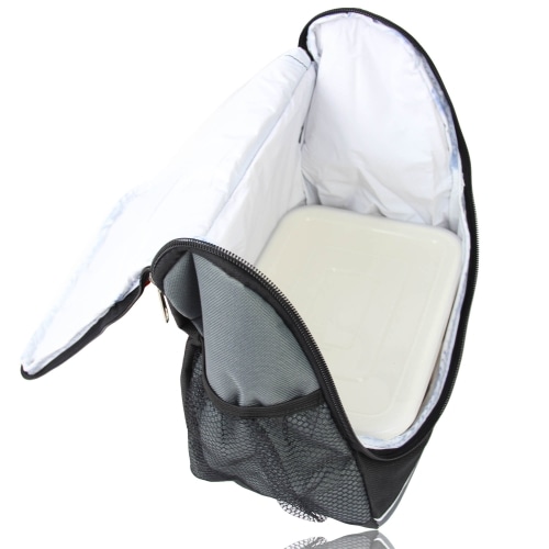 Reflective Lunch Bag with Side Pocket