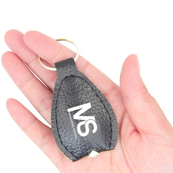 Leatherette Oval Keychain Light