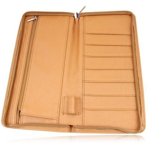 Calfskin Zip-Around Document Holder 