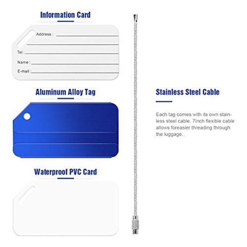 Ace Stainless Steel Luggage Tag 