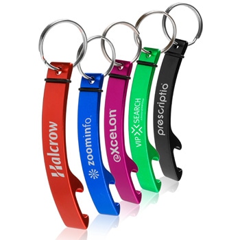 Curved Bottle Opener Keychain