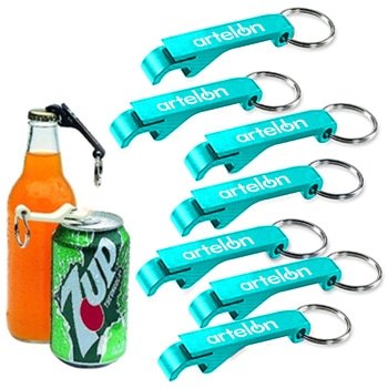 Aluminium Bottle And Can Opener Keyring 