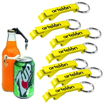 Aluminium Bottle And Can Opener Keyring