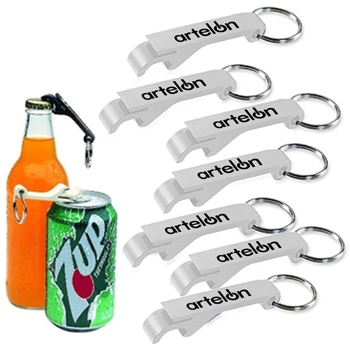 Aluminium Bottle And Can Opener Keyring 