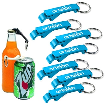 Aluminium Bottle And Can Opener Keyring 