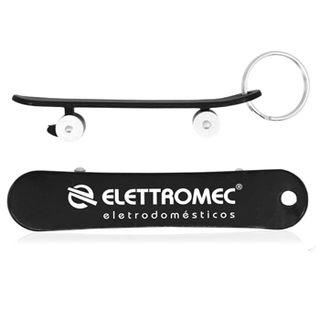 Skateboard Design Bottle Opener Keychain