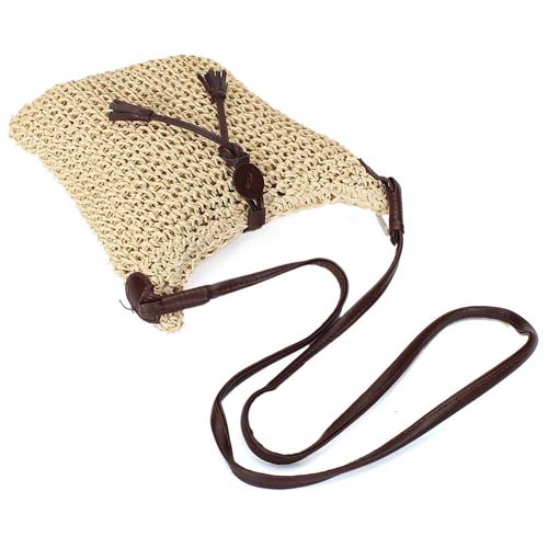 Women Weave Burlap Jute Pouches