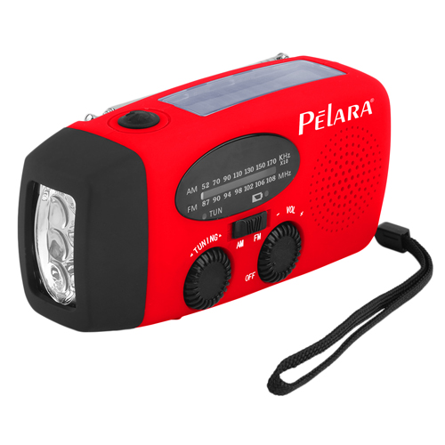 Solar Handcrank Self Powered Radio With 3 LED