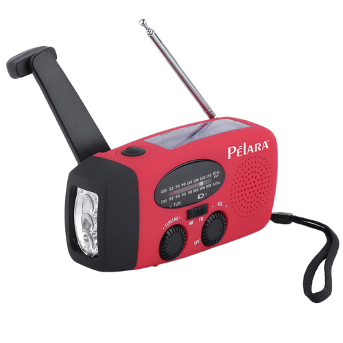 Solar Handcrank Self Powered Radio With 3 LED