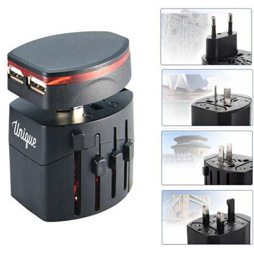 Travel Adapter Dual-USB Port Charger 