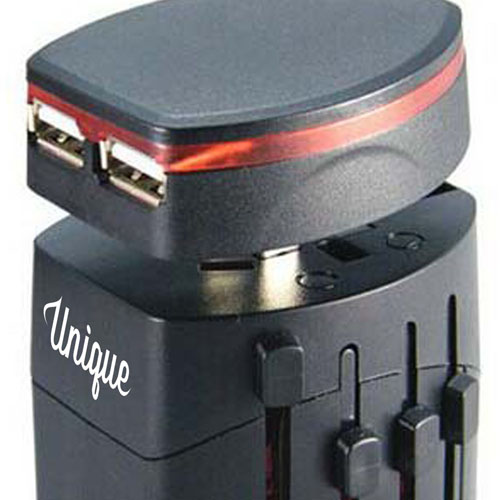 Travel Adapter Dual-USB Port Charger 