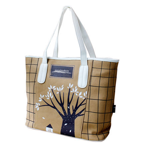 Women Tote Bag Made From Cotton Canvas