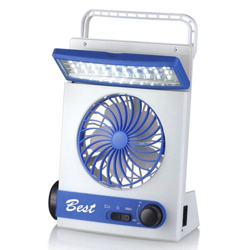 Emergency Solar Fan With LED Light