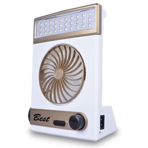 Emergency Solar Fan With LED Light