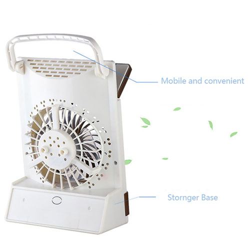 Emergency Solar Fan With LED Light