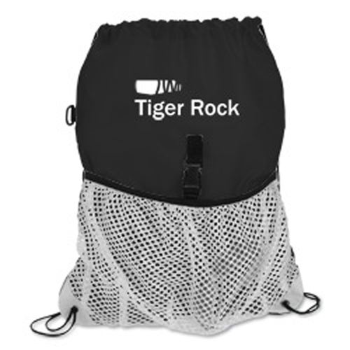 Drawcord Mesh Pocket Drawstring Bag