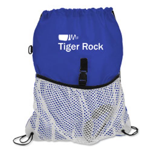 Drawcord Mesh Pocket Drawstring Bag