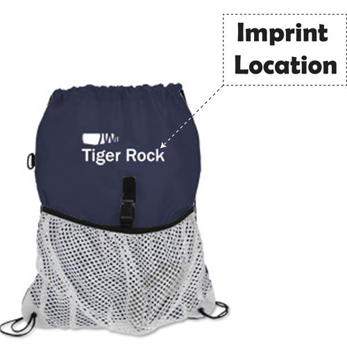 Drawcord Mesh Pocket Drawstring Bag