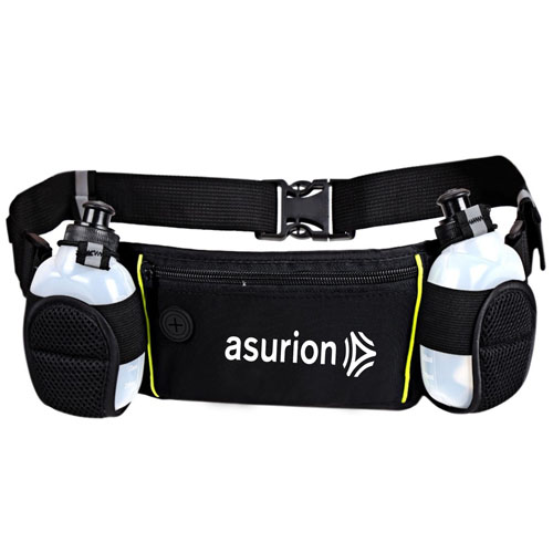 Dual Water Bottle Travel Waist Belt