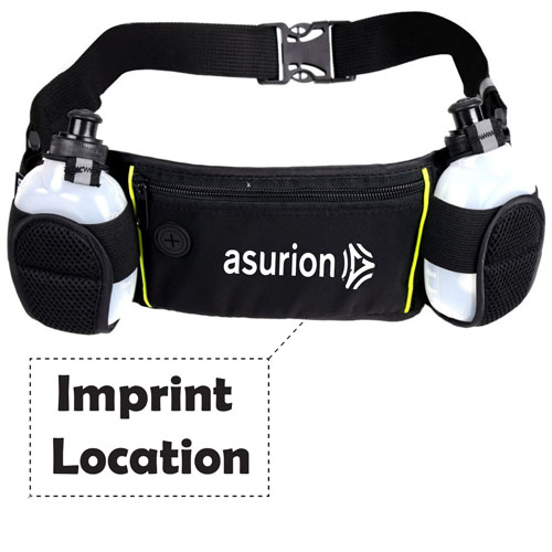 Dual Water Bottle Travel Waist Belt