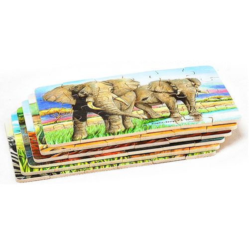 Cute Animals 24 Pieces Wooden Puzzle