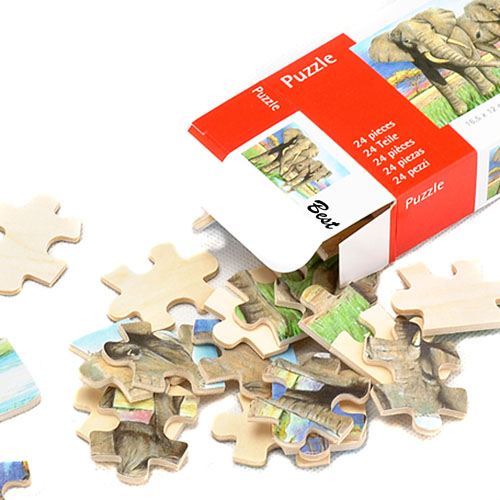 Cute Animals 24 Pieces Wooden Puzzle