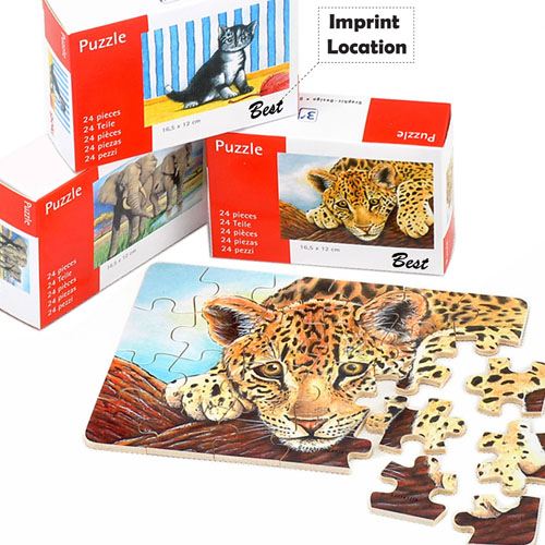 Cute Animals 24 Pieces Wooden Puzzle