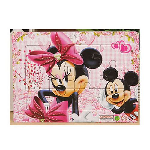 Cartoon Mickey Minnie 24 Style Wooden Puzzles