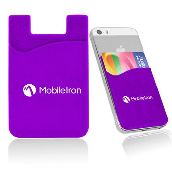 Promotional Smartphone Silicone Card Wallet