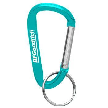 Aluminum Carabiner With Split Key Ring