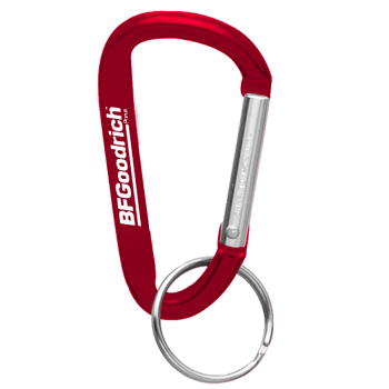 Aluminum Carabiner With Split Key Ring