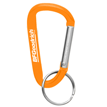 Aluminum Carabiner With Split Key Ring