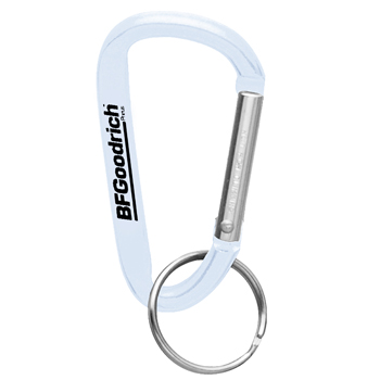 Aluminum Carabiner With Split Key Ring