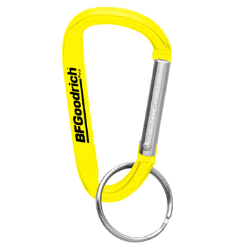 Aluminum Carabiner With Split Key Ring