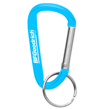 Aluminum Carabiner With Split Key Ring