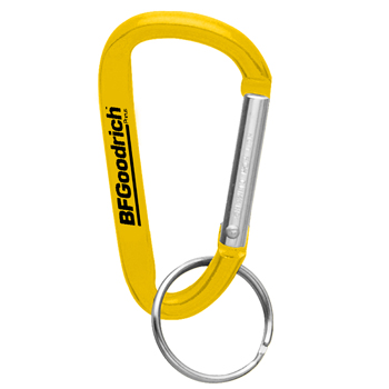 Aluminum Carabiner With Split Key Ring