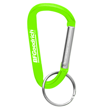 Aluminum Carabiner With Split Key Ring